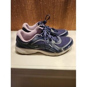 Ryka Women's Blue Lace Up Athletic Sky Walk Sneakers - size 9
